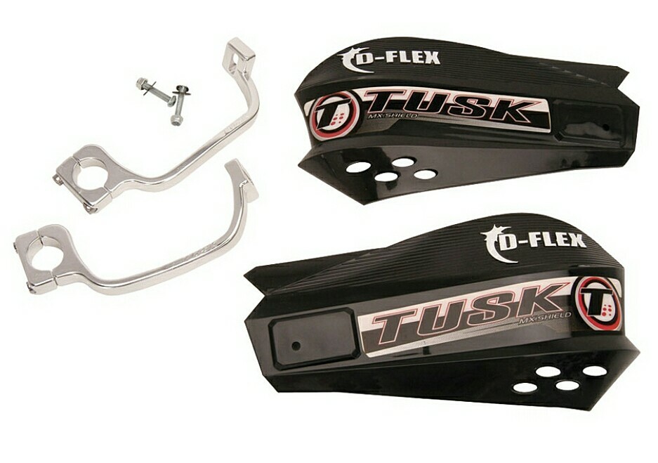 Tusk Mx D-Flex Black Hand Guards Dirt Bike Atv Motocross Mx