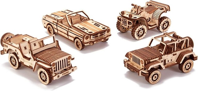 3d wooden puzzle car
