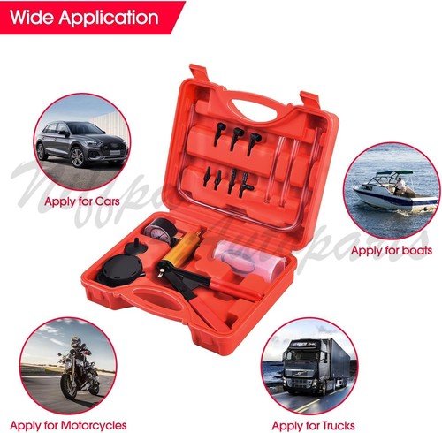 Hand Held Vacuum Pressure Pump Tester Kit Brake Fluid Bleeder Bleeding Kit - Picture 4 of 11