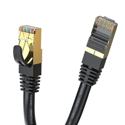 Cat8 Ethernet Cable 10Gbps Fast Speed Networking Cord 10 Gigabit Patching Wire - Afbeelding 4 van 27