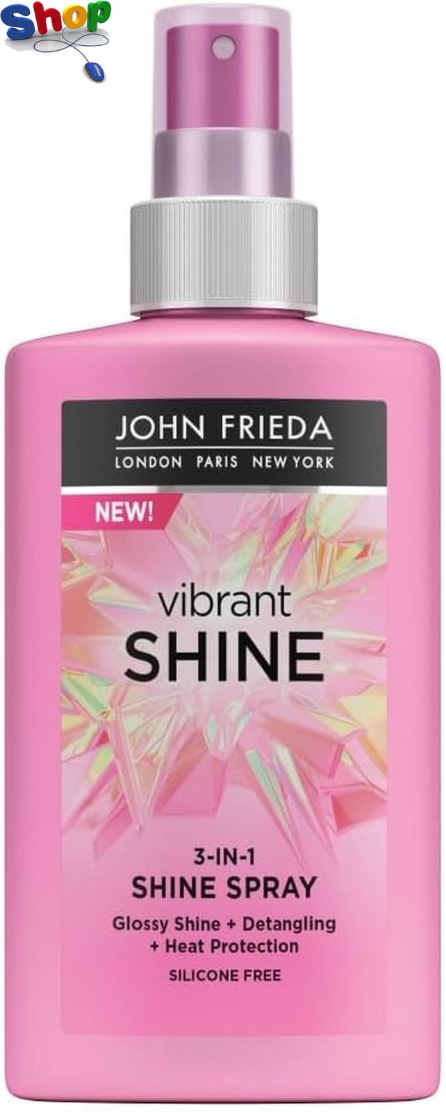 John Frieda Vibrant Shine 3 - In - 1 Shine Spray 150 Ml , Weightless G