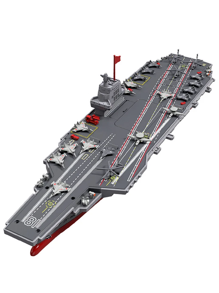 S19 RC Aircraft Carriers Model 2.4G Remote Control High Speed Boat Warship Toys - Image 4 of 4