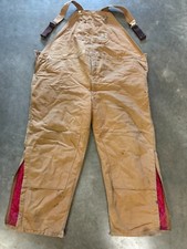 Carhartt vintage Canvas Duck lined Overalls Zippered Leg