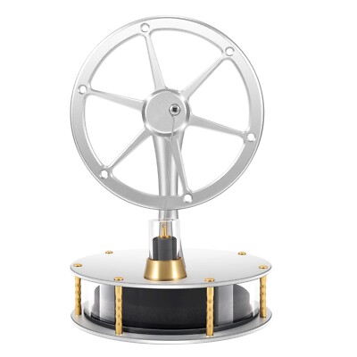 Low Temperature Stirling Engine Educational Toy Desktop Model Gift-HZZ92 Silver