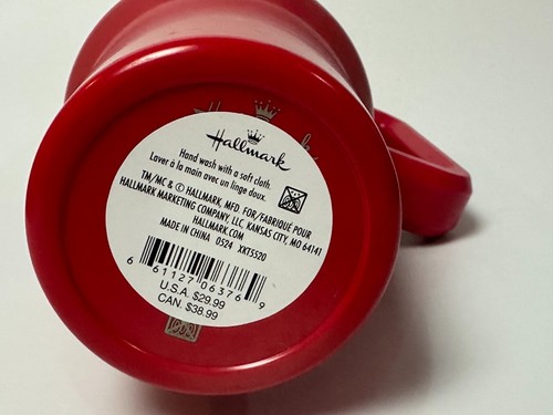 Hallmark Weihnachtsmann Anzug Thermo Reisebecher mit Henkel 40 Unzen Neu - Bild 7 von 8