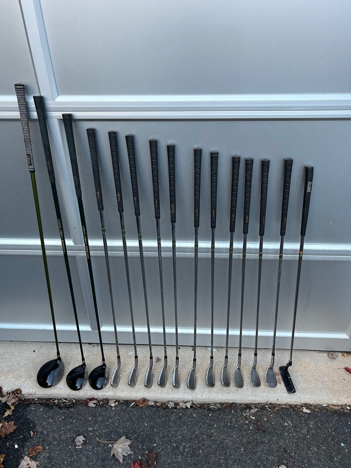 Warrior Golf club set(15 pc) + KZG Driver & Ray Cook putter, RH GOOD