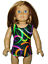 thumbnail 1  - Sparkly Swirl Leotard fits American Girl 18&#034; doll clothes Gymnastics Sleeveless