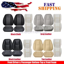 For 2007-13 Chevy Silverado Tahoe GMC Sierra Driver Passenger Seat Cover &  Foam
