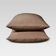 NWT Organic Cotton 300 Thread Count Solid Pillowcase Set - Threshold King