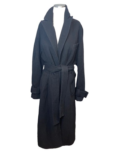 MSGM Wool Coat in Black 42 Medium New womens Trench Jacket - Picture 4 of 10