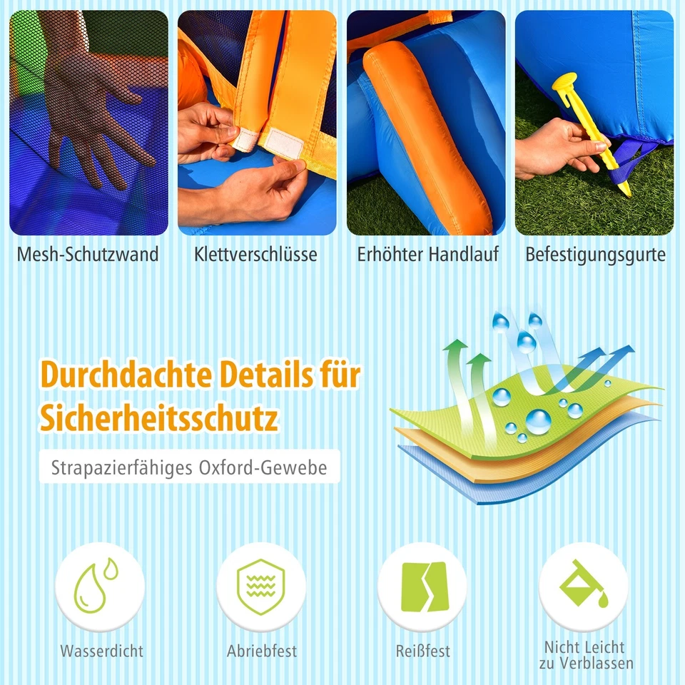 Hüpfburg kleine Springburg mit Rutsche 250 x 197 x 143 cm - Bild 2 von 4