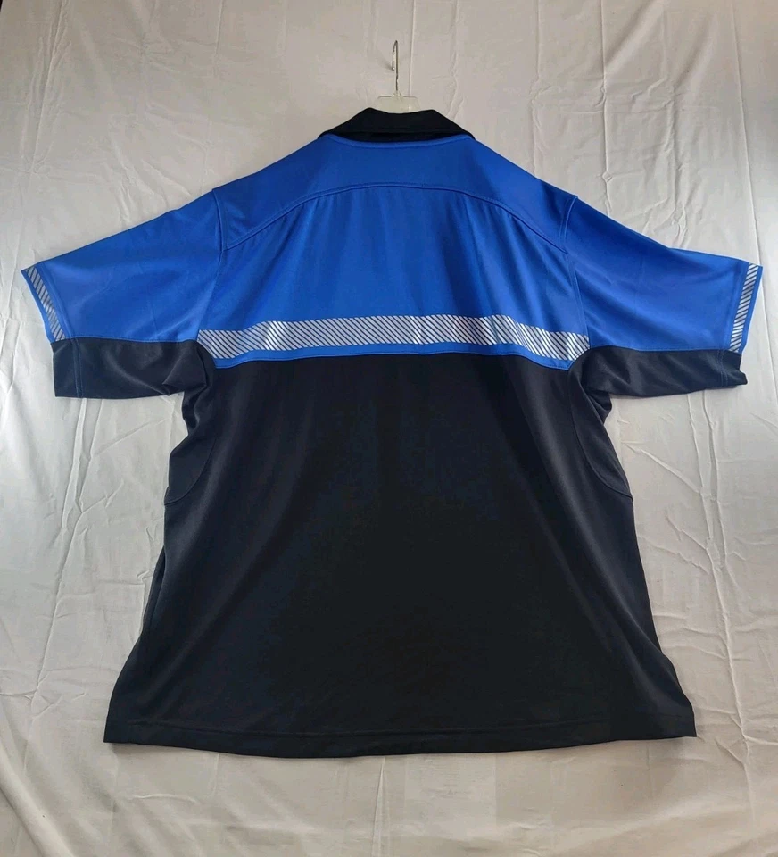 5.11 Tactical Shirt Men's Size 2XL Blue Bike Patrol Short Sleeve Cycling Reflect - Image 2 of 4