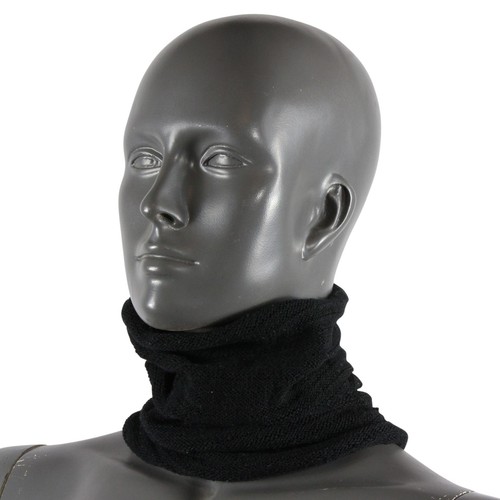 Mundschutz Infinity Scarf Schlauchschal Loopschal schwarz weiß 33 cm - Bild 5 von 8