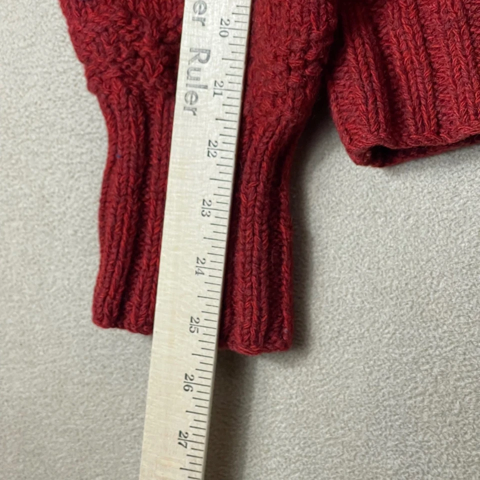 Polo Ralph Lauren Mens XL Red Geometric Fair Isle Knit Wool Bland Knit Sweater - Image 3 of 4
