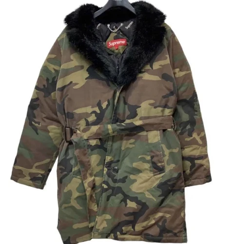 Manteau trench en duvet suprême camouflage