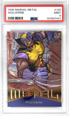 その他 1995 Marvel l wolverine 1995 Marvel Metal #125 Wolverine PSA 9 MINT | eBay