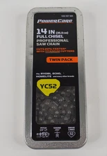 PowerCare YC52 14” Chainsaw Chain Blade 52DL 3/8” .050” TWO DIFFERENT INSIDE