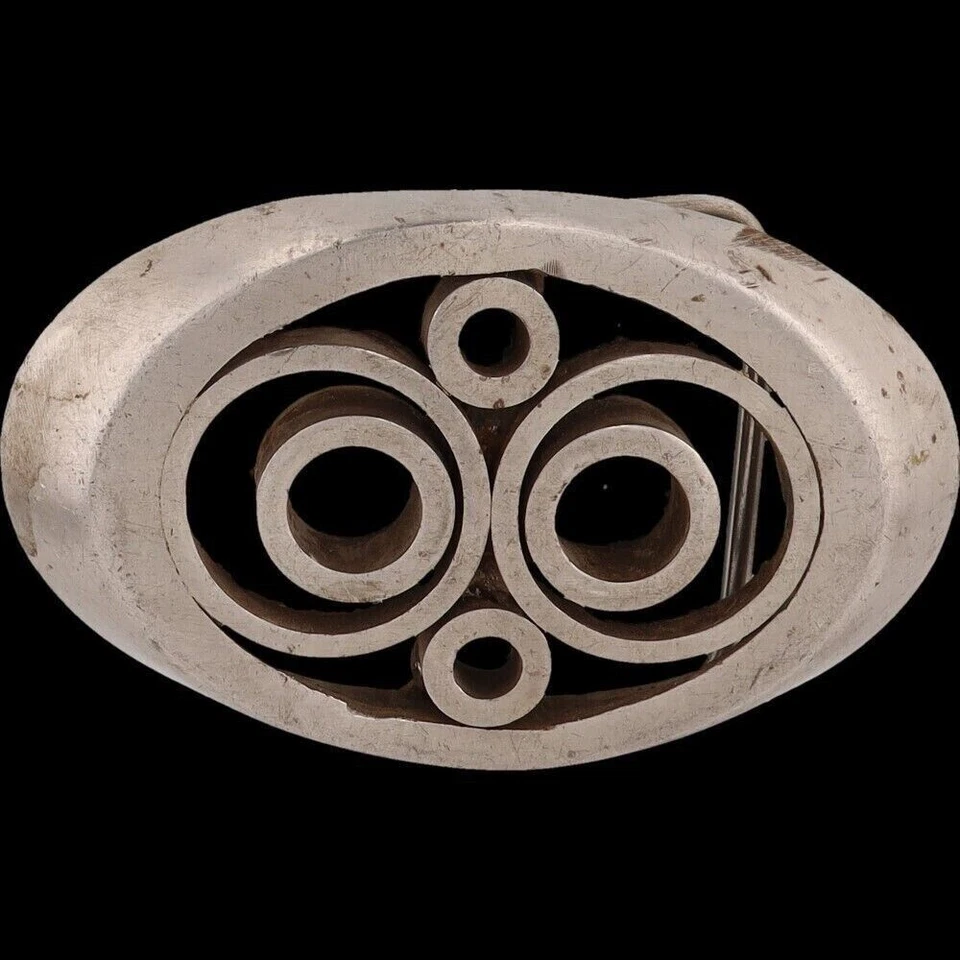 Hebilla de cinturón vintage de vaquero hippie abstracto hecho a mano para maquinista tienda de máquinas Mcm Foto 3 de 4