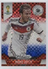 2014 Panini Prizm World Cup Soccer Red White and Blue Plaid Mario Gotze #89