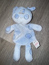 Tesco Cherokee Blue Dog Puppy soft toy Comforter Soother Blanket Blankie Dou Dou