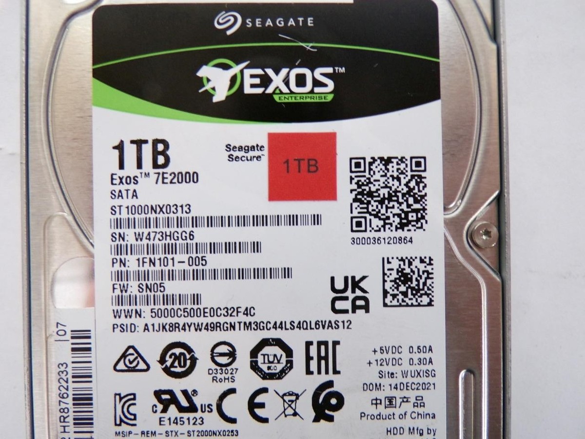 Seagate Exos 7E2000 ST1000NX0313 1TB 2.5