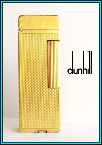 1940's DUNHILL Standard Rollalite, Gold Plated, Petrol LIGHTER - OVERHAULED
