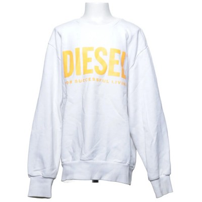 Diesel, Sweatshirt, Größe: 164/170, SCREWDIVISION-LOGOX, Weiß/Orange #qwP