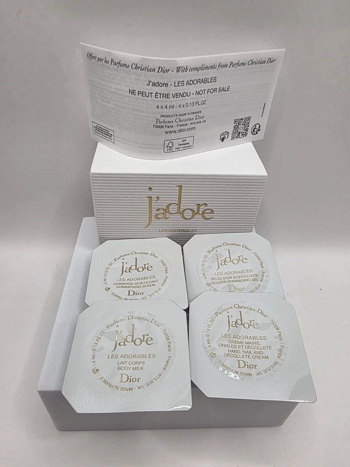 Dior J'adore Les Adorables Perfumed Body Ritual Sample Set BNIB Authentic GWP - Image 3 of 4