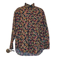 Vintage Tommy Hilfiger Men's Crown  Crests Button Down Long Sleeve Shirt Sz L