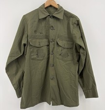 Original US Air Force OG-507 Utility Shirt Vintage 70s Military Olive Green