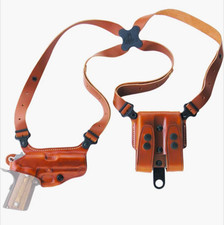 Galco Miami Classic Shoulder Holster Walther Ppk Ppks Leather Rig Double Mag