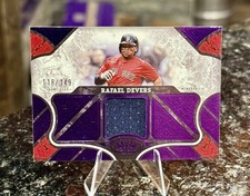 2025 Topps Tier One RAFAEL DEVERS #/149 PURPLE FOIL RELIC Red Sox SF Giants