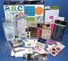NEW 23 Packages Scrapbooking & Card Making Supplies 2 lbs of Goodies Free Ship