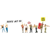 Preiser 10456 Demonstranten H0 H0 + Neu