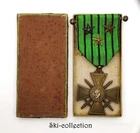 1939 War Cross. With 3 stars. Bronze. France. 2°GM/ WW2. Original Box
