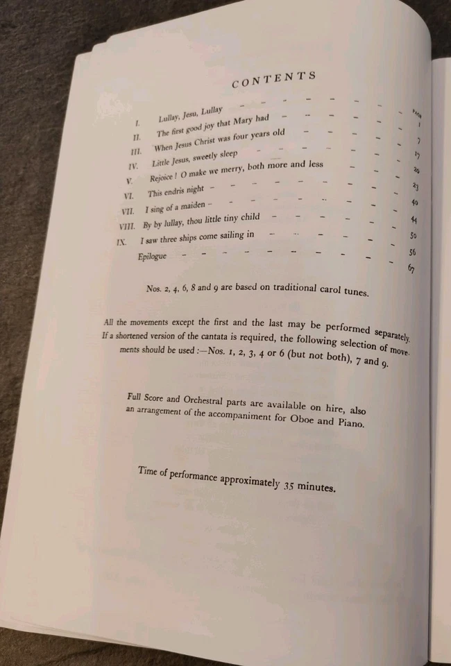 Christmas Cantata Geoffrey Bush Novello Soprano Solo String Orchestra And Oboe - Image 3 of 4