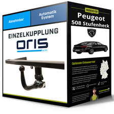Abnehmbare Anhängerkupplung für PEUGEOT 508 Stufenheck 11.2010-05.2014 I Oris
