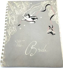 1946 "The Bride" spiral notebook Wedding Planner. Chas, Stevens Chicago VINTAGE!