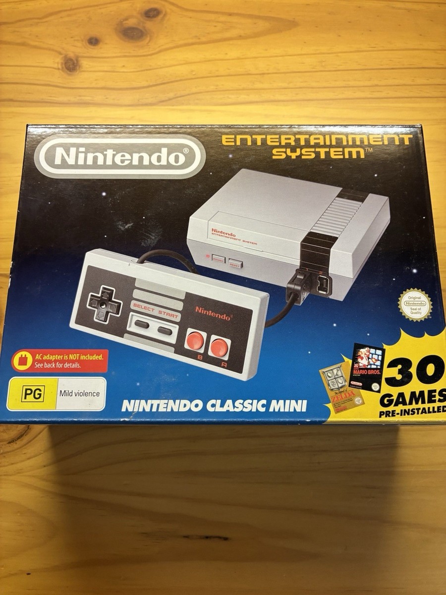 Nintendo Classic Mini NES Console 30 Games Pre-Installed; Brand New Unopened
