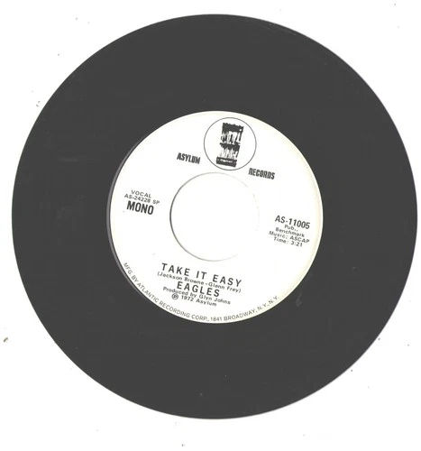 EAGLES--7'-PROMO 45--(TAKE IT EASY)---EX