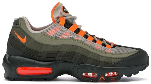 Nike Air Max 95 OG Neutral Olive Total Orange - Size 7.5UK | eBay