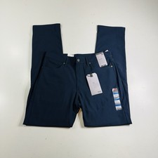 Levi's 511 Slim Fit Tech Pants Mens Size 34x34 Performance Stretch Navy Blue NWT