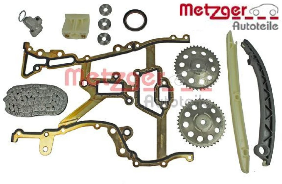 Metzger 7500002 Steuerkettensatz Satz Steuerkette für Opel 