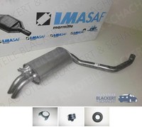 Imasaf ESD Auspuff Endtopf + Anbauteile für Mercedes 190 W201 E 2.3-16 1984-1988