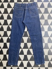 Vtg 60s Levis Big E 606 Super Slim 28 x 30 Jeans Denim Dark