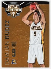 2014-15 Panini Totally Platinum Gold Damjan Rudez Rookie #175 Pacers RC,1/10!