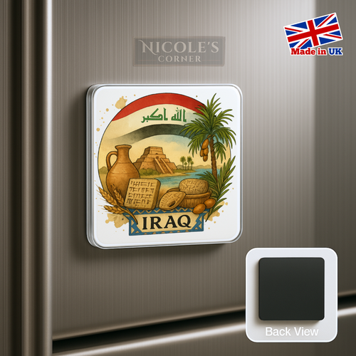 Imán de nevera Irak | Recuerdo de viaje regalo coleccionable - Imagen 2 de 5
