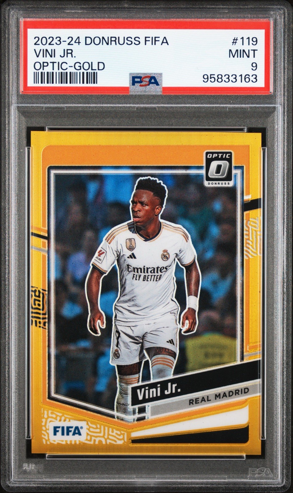 2023-24 Panini Donruss Optic FIFA Vini Jr. True GOLD /10 #119