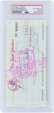 Willie Randolph New York Yankees Signed Check from April 15, 1978 - PSA 84942950