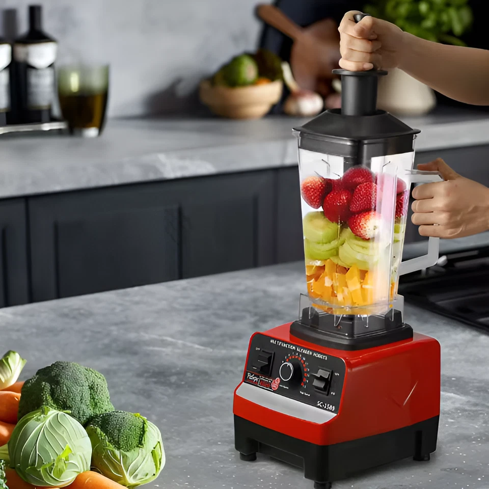 2000W Kommerzieller Mixer Stationär Smoothie Eis Küchenmaschine Hochleistungs BP - Bild 4 von 4